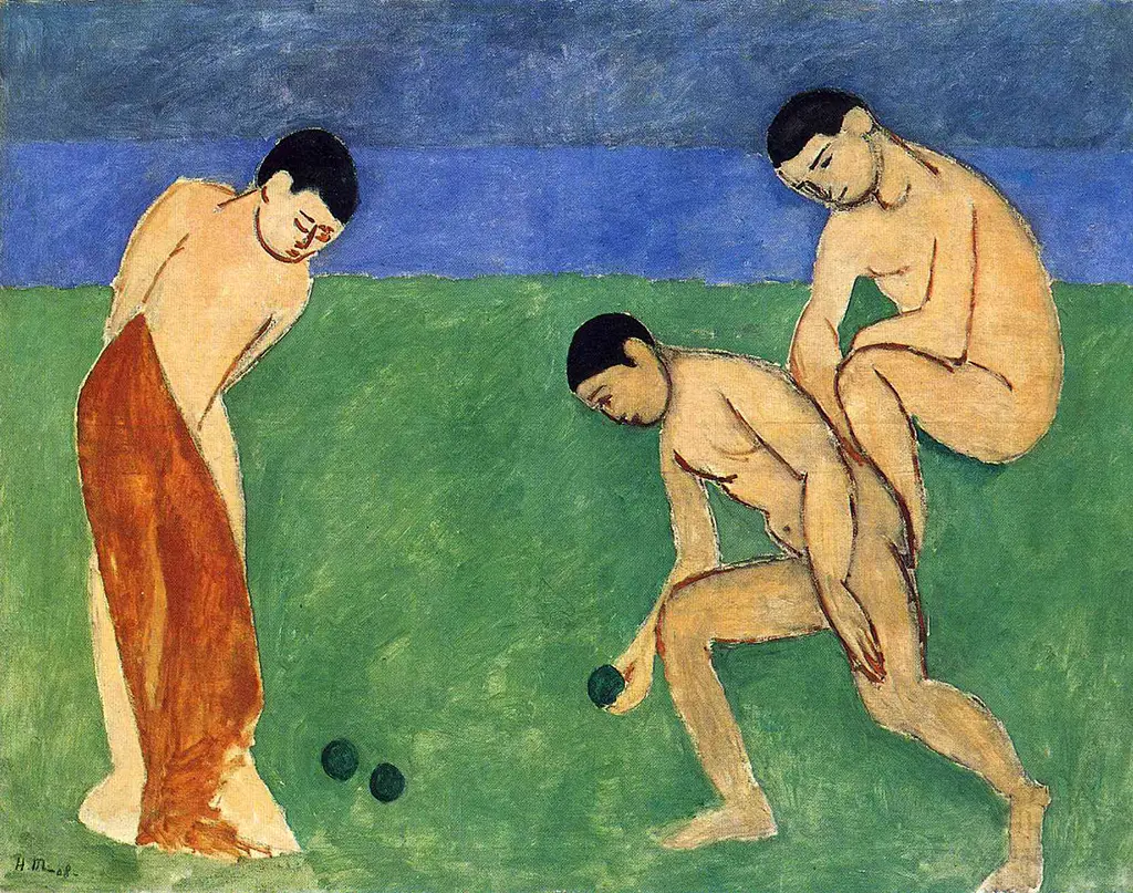 Game of Bowls in Detail Henri Matisse